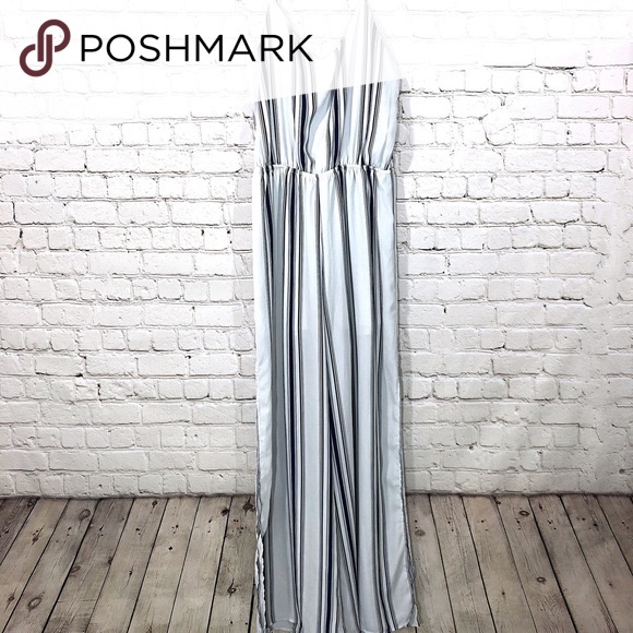 Stella Luce Pants - STELLA LUCE Stripped Jumpsuit
